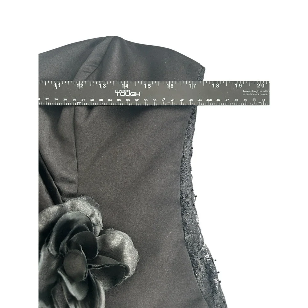 Halloween Play Black Gothic Wedding Evening Dress Pesavento Couture Small Medium - Picture 7 of 14